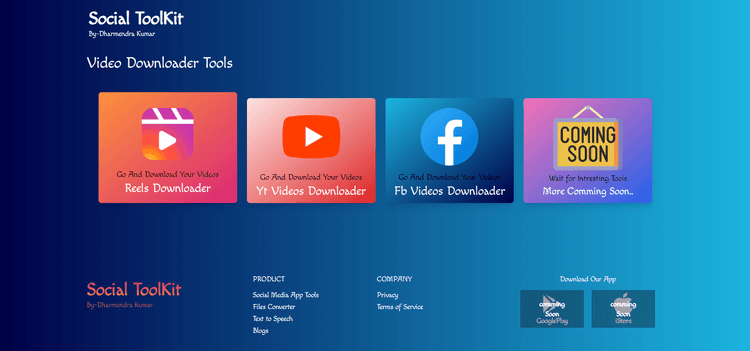 Video Downloader  Website